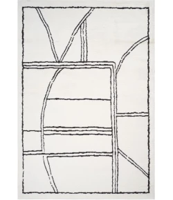 Amer Monotone White MNT-1 5 ft. X 7 ft. 6 in. Rectangle Rug
