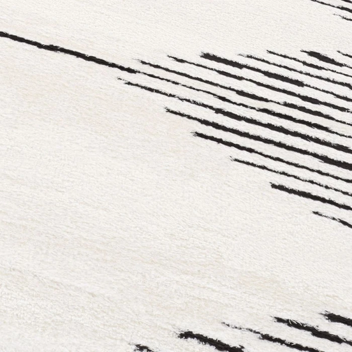 Amer Monotone White MNT-2 5 ft. X 7 ft. 6 in. Rectangle Rug