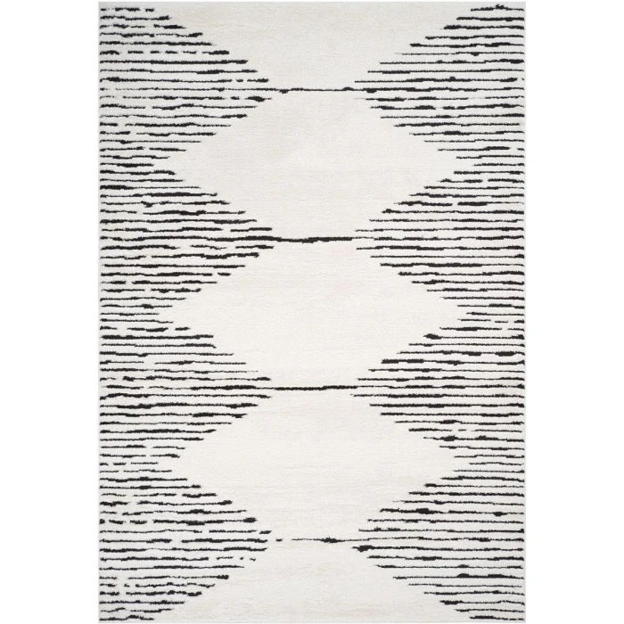 Amer Monotone White MNT-2 5 ft. X 7 ft. 6 in. Rectangle Rug