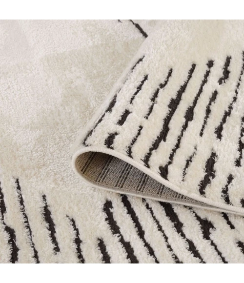 Amer Monotone White MNT-2 7 ft. 9 in. X 9 ft. 9 in. Rectangle Rug