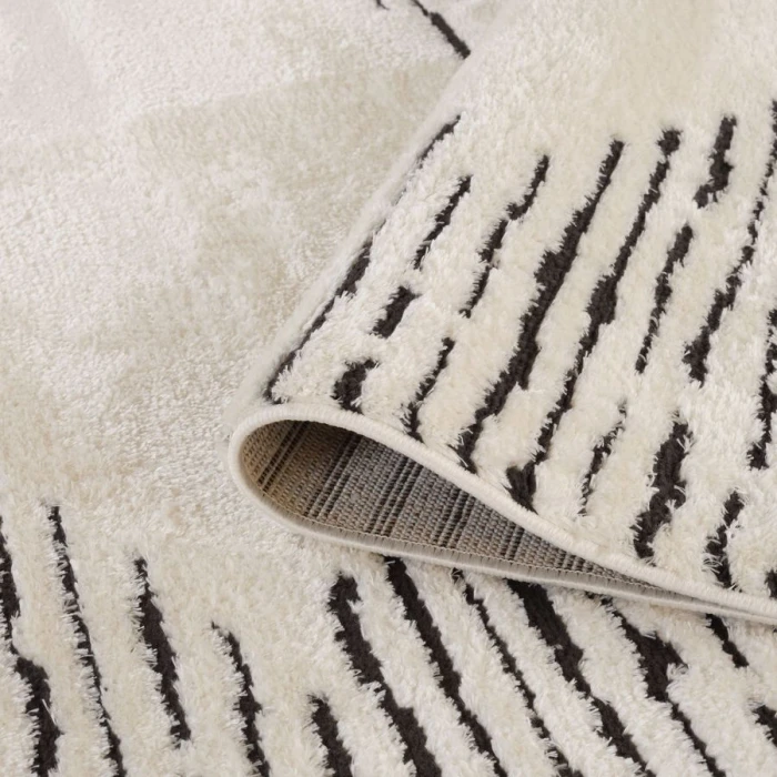 Amer Monotone White MNT-2 5 ft. X 7 ft. 6 in. Rectangle Rug