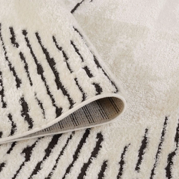 Amer Monotone White MNT-2 5 ft. X 7 ft. 6 in. Rectangle Rug