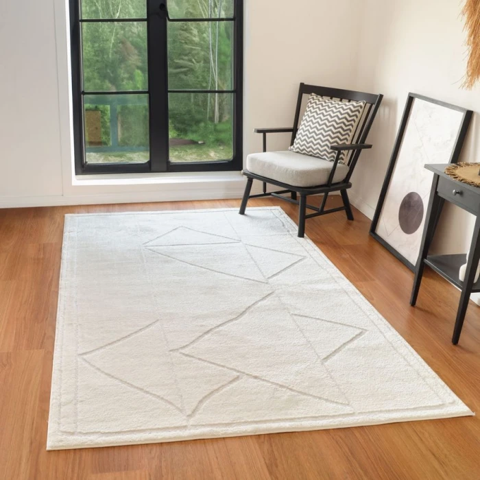 Amer Monotone Ivory MNT-8 5 ft. X 7 ft. 6 in. Rectangle Rug