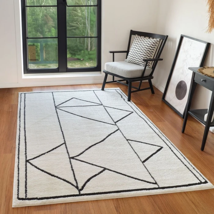 Amer Monotone Ivory MNT-9 5 ft. X 7 ft. 6 in. Rectangle Rug