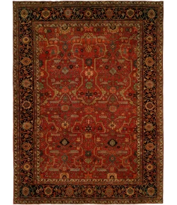 Harounian Antique Heriz Red - Blue 104 9 ft. X 12 ft. Rectangle Rug