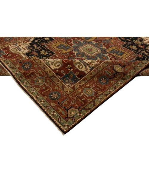 Harounian Antique Heriz Blue - Red 106 12 ft. X 15 ft. Rectangle Rug