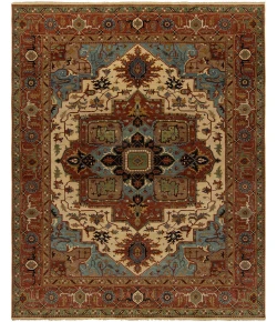 Harounian Antique Heriz Ivory - Red 106 12 ft. X 18 ft. Rectangle Rug