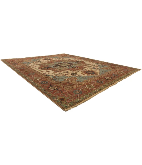 Harounian Antique Heriz Ivory - Red 106 12 ft. X 18 ft. Rectangle Rug