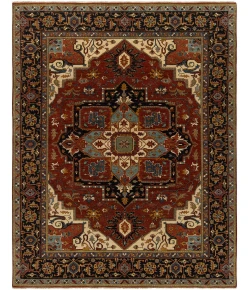 Harounian Antique Heriz Red - Blue 106 12 ft. X 18 ft. Rectangle Rug