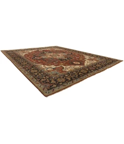 Harounian Antique Heriz Red - Blue 106 12 ft. X 18 ft. Rectangle Rug