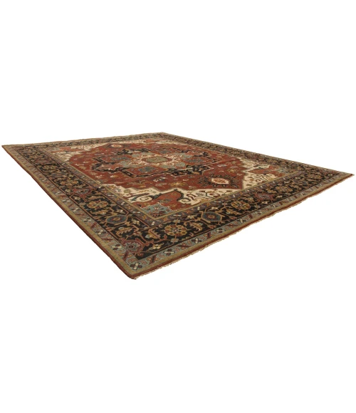 Harounian Antique Heriz Red - Blue 106 12 ft. X 15 ft. Rectangle Rug