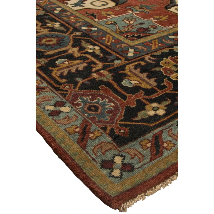 Harounian Antique Heriz Red - Blue 106 8 ft. X 10 ft. Rectangle Rug