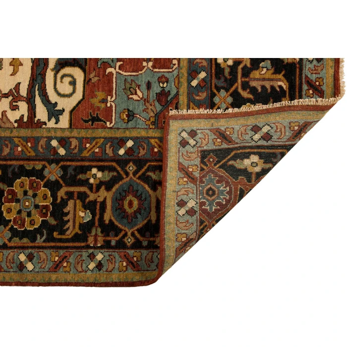 Harounian Antique Heriz Red - Blue 106 8 ft. X 10 ft. Rectangle Rug