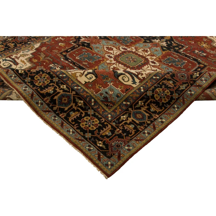 Harounian Antique Heriz Red - Blue 106 8 ft. X 10 ft. Rectangle Rug