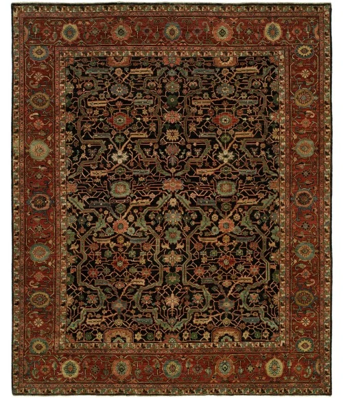 Harounian Antique Heriz Blue - Red 121 9 ft. X 12 ft. Rectangle Rug