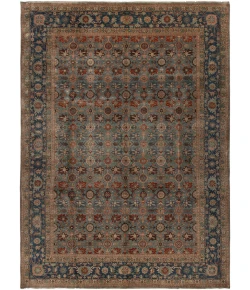 Harounian Antique Heriz Blue - Medium Blue 122 8 ft. X 10 ft. Rectangle Rug