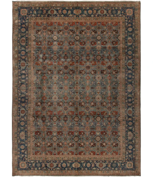 Harounian Antique Heriz Blue - Medium Blue 122 8 ft. X 10 ft. Rectangle Rug