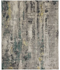 Harounian Fantasy Grey - Green FA-626 9 ft. X 12 ft. Rectangle Rug