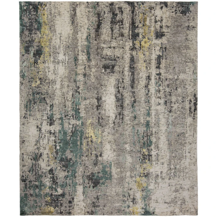 Harounian Fantasy Grey - Green FA-626 8 ft. X 10 ft. Rectangle Rug