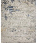 Harounian Fantasy Grey - Blue FA-632 6 ft. X 9 ft. Rectangle Rug