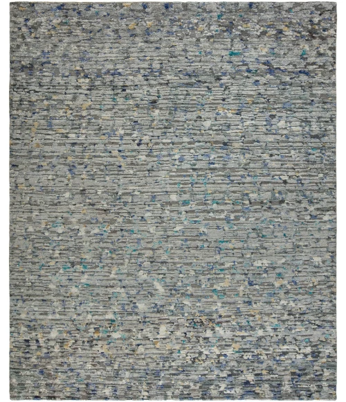 Harounian Intrigue Grey - Blue IN-110 10 ft. X 14 ft. Rectangle Rug