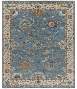 Harounian Majestic Oushak Blue-Ivory MAJ-104 9 ft. X 12 ft. Rectangle Rug