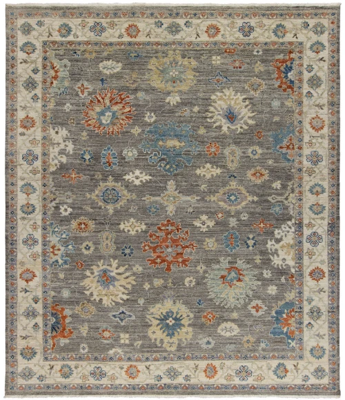 Harounian Majestic Oushak Grey-Ivory MAJ-105 2 ft. 6 in. X 10 ft. Rectangle Rug