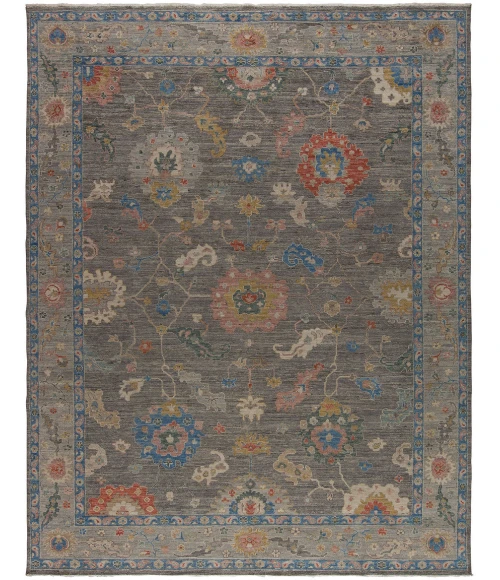 Harounian Majestic Oushak Grey-Grey MAJ-106 2 ft. 6 in. X 10 ft. Rectangle Rug