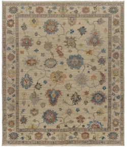 Harounian Majestic Oushak Ivory-Ivory MAJ-107 9 ft. X 12 ft. Rectangle Rug