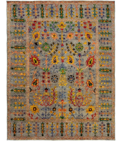 Harounian Melody Grey ME-3084 6 ft. X 9 ft. Rectangle Rug