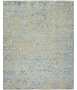 Harounian Mystique Grey - Blue MY-7678 9 ft. X 12 ft. Rectangle Rug