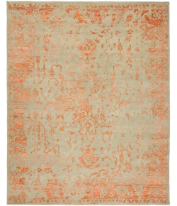 Harounian Mystique Grey Rust MY-7766 9 ft. X 12 ft. Rectangle Rug