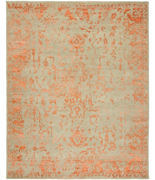 Harounian Mystique Grey Rust MY-7766 10 ft. X 14 ft. Rectangle Rug