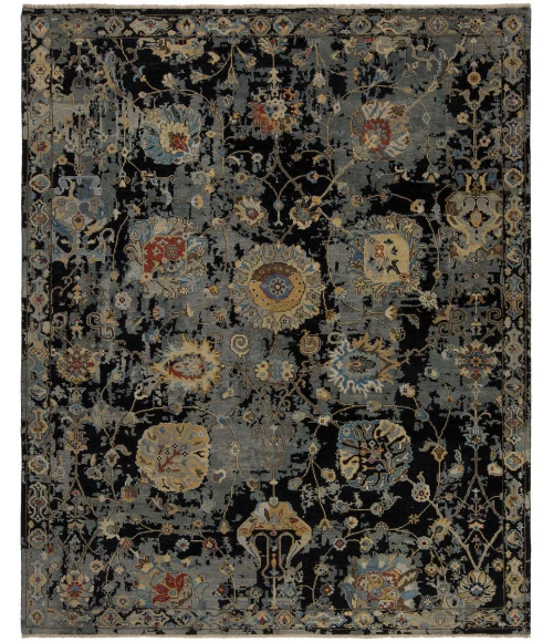 Harounian Premia Black PR-14 10 ft. X 14 ft. Rectangle Rug