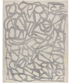 Harounian Spiral Ivory-Grey SP-01 9 ft. X 12 ft. Rectangle Rug