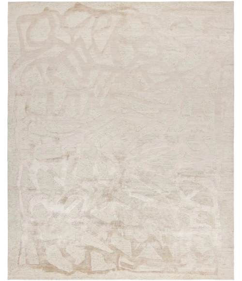 Harounian Spiral Ivory-Taupe SP-02 9 ft. X 12 ft. Rectangle Rug