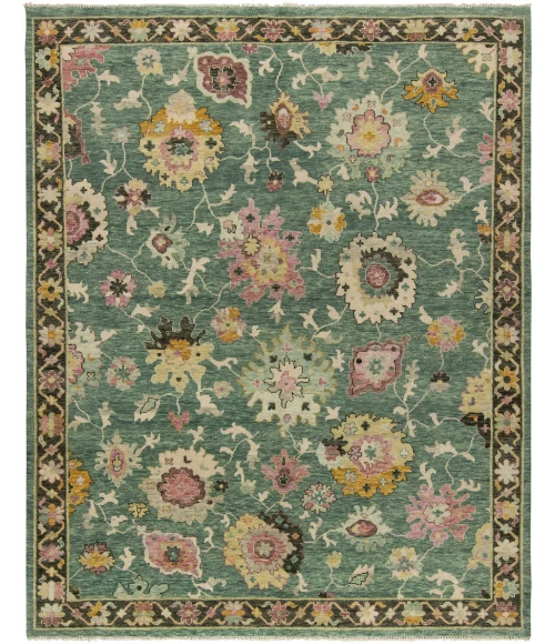 Harounian Splendid Emerald - Mutli INA006 8 ft. X 10 ft. Rectangle Rug