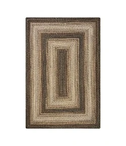 Homespice Decor Ultra Durable Braided Wildwood Brown 315625 6 ft. X 9 ft. Rect Rug