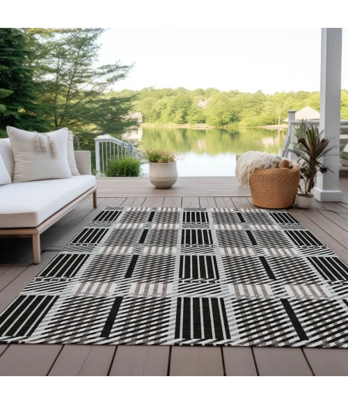 Addison Rugs Chantille Black ACN1000 9ft. x 12ft. Rect. Rug