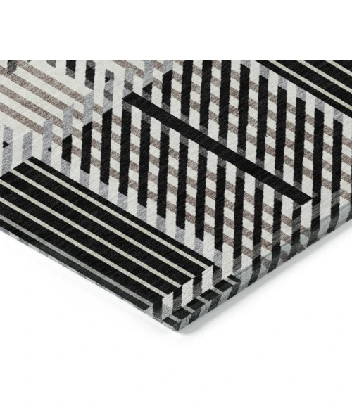 Addison Rugs Chantille Black ACN1000 9ft. x 12ft. Rect. Rug