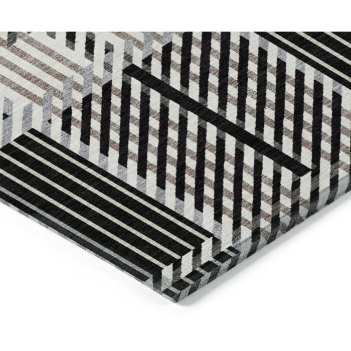 Addison Rugs Chantille Black ACN1000 8ft. x 10ft. Rect. Rug