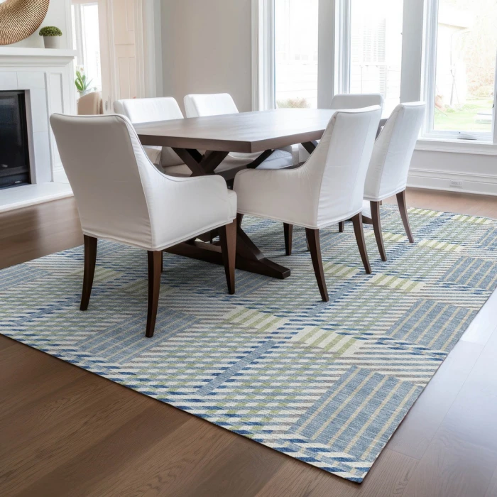 Addison Rugs Chantille Blue ACN1000 8ft. x 10ft. Rect. Rug