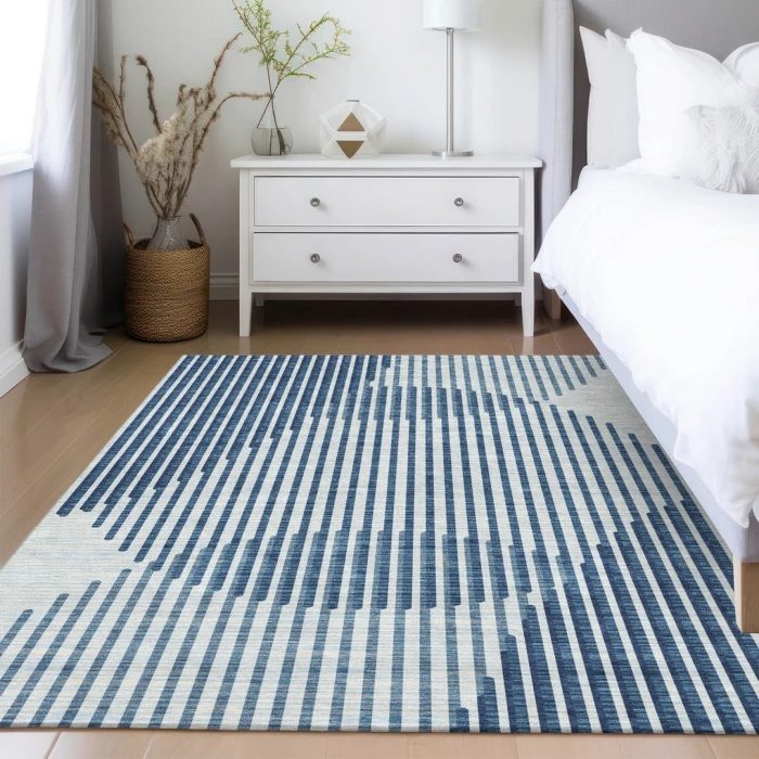 Addison Rugs Chantille Blue ACN1001 5ft. x 7ft.6in. Rect. Rug