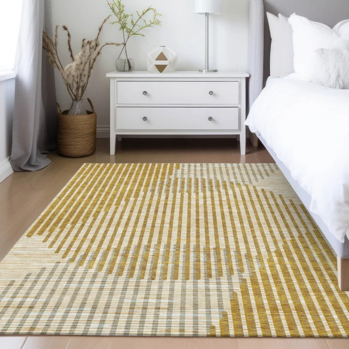 Addison Rugs Chantille Gold ACN1001 5ft. x 7ft.6in. Rect. Rug