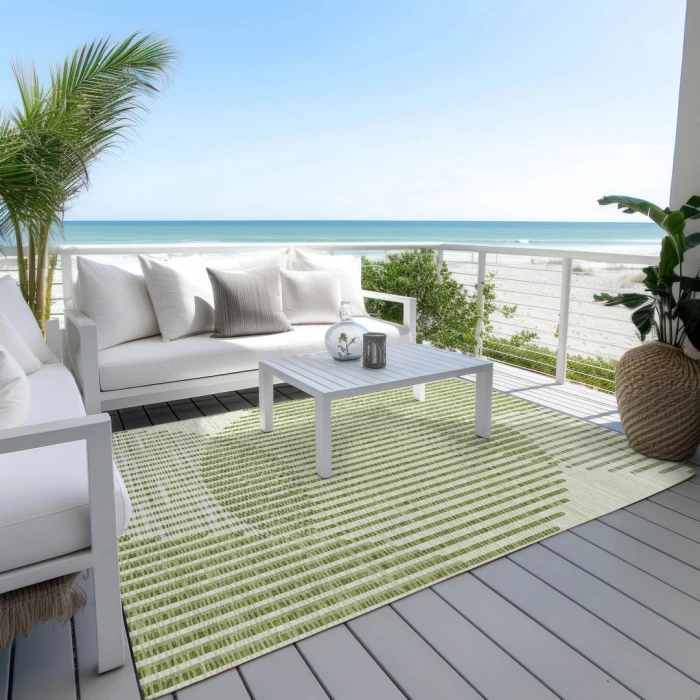 Addison Rugs Chantille Green ACN1001 8ft. x 10ft. Rect. Rug