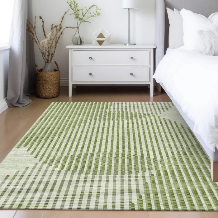 Addison Rugs Chantille Green ACN1001 8ft. x 10ft. Rect. Rug
