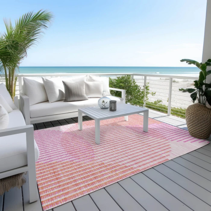 Addison Rugs Chantille Pink ACN1001 8ft. x 10ft. Rect. Rug