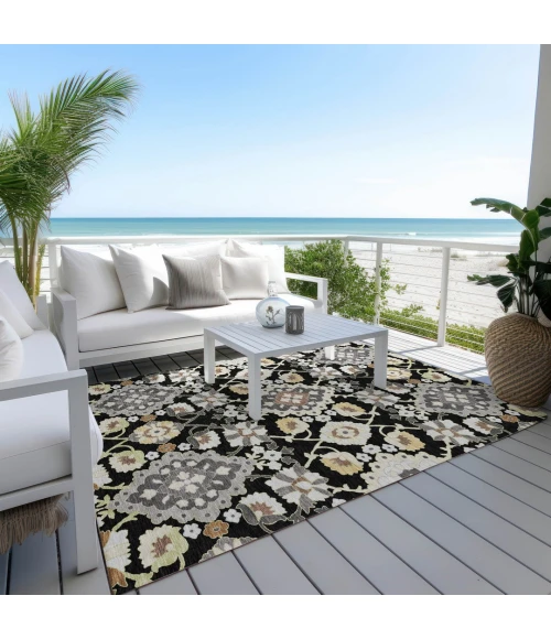 Addison Rugs Chantille Black ACN1002 8ft. x 10ft. Rect. Rug