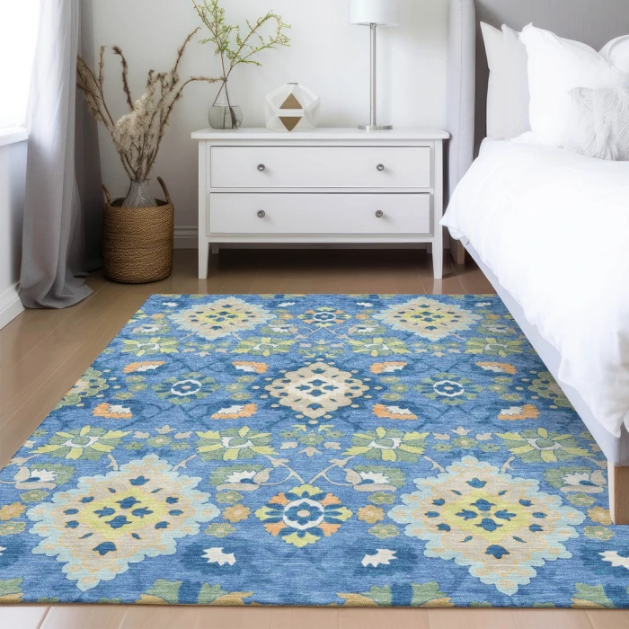 Addison Rugs Chantille Blue ACN1002 5ft. x 7ft.6in. Rect. Rug