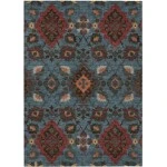Addison Rugs Chantille Blue ACN1002 5ft. x 7ft.6in. Rect. Rug
